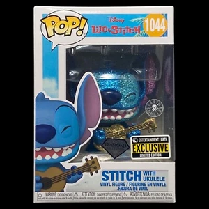 Funko Pop + Protector! Disney #1044 Stitch with Ukulele EE Exclusive *Mint* - Picture 1 of 12