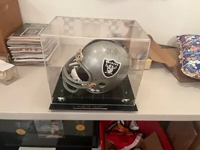 HOF MARCUS ALLEN AUTOGRAPHED AUTHENTIC FULL SIZE RIDDELL HELMET RAIDERS JSA - Image 1 of 4