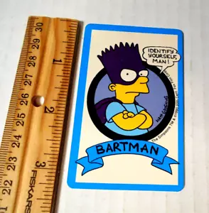 Tarjeta de colección 1990 Barman Bart Los Simpson Simpson Groening ¡MARCADOR años 90! - Imagen 1 de 5