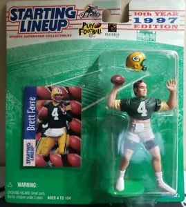 Neu 1997 Brett Favre Packers QB Starting Lineup NFL SLU Kenner Hasbro versiegelt #1 - Bild 1 von 4