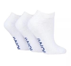 IOMI - 3 Pairs Trainer Diabetic Extra Wide Loose Cotton Socks for Swollen Ankles - Picture 1 of 3