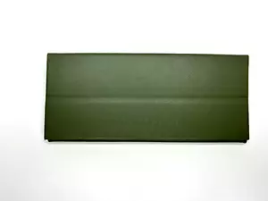 Longchamp Semi-Hard Flat Folding Eyeglasses Case Faux Leather Olive Green 6.5x3" - Picture 1 of 5