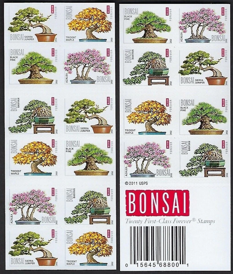 US - 2012 Bonsai Trees FOREVER #4618 sheet - VF MNH - Image 1 of 1