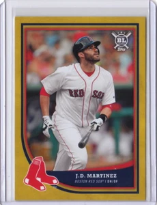 2018 Topps Big League Gold Parallel #37 J.D. Martinez - Boston Red Sox - Picture 1 of 1