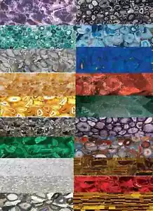 Marble Agate Table Top Beautiful Color Variation Furniture Inlay Mosaic Stone - Picture 1 of 22