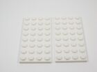 LEGO Lot of 2 White 4x8 Plates K7