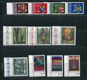 Liechtenstein 636-637, 650-659 Stamp Sets MNH 1978 Christmas, Coins - Picture 1 of 4