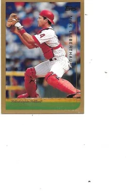 Mike Lieberthal 1999 Topps Baseball Card #159 Philadelphia Phillies - Image 1 of 2
