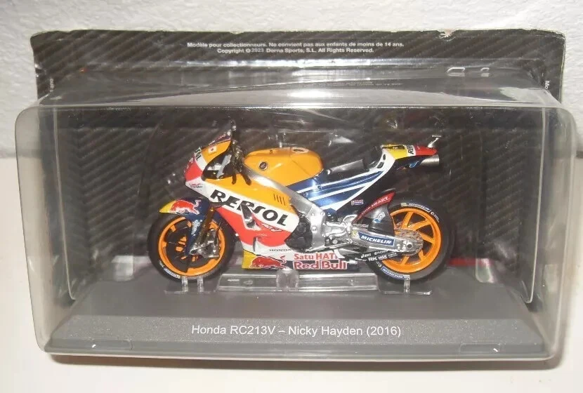 NICKY HAYDEN (2016) • HONDA RC213V  SCALE 1/18 MOTO GP ALTAYA MODEL - Image 1 of 1