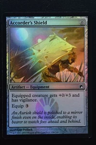 Magic The Gathering MTG ACCORDER'S SHIELD FOIL Scars of Mirrodin LP Played - Picture 1 of 2