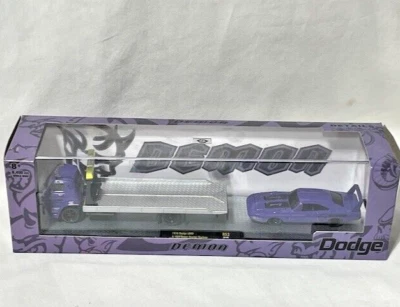 M2 Auto Haulers 1970 Dodge L600 & 1969 Charger Daytona, Purple Demon 22-05 R53 - Image 1 of 4