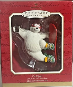 Cool Sport Coca Cola Eisbär Punze Andenken Ornament 2001 Neu in OVP - Bild 1 von 5
