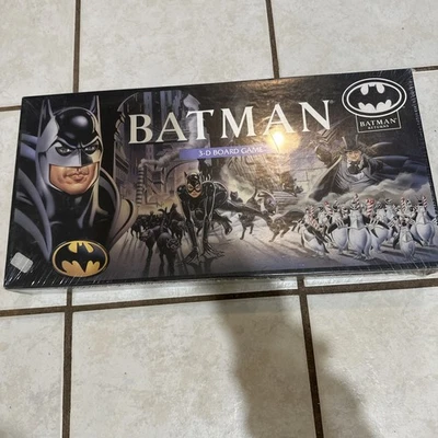 Batman Returns 3-D Board Game by Parker Brothers 1992 Complete Tim Burton Sealed - Image 1 of 4