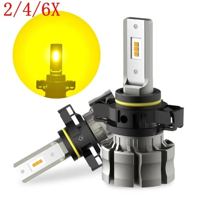 2/4/6X Yellow LED Fog Light Bulb 5202 for Chevrolet Silverado 1500 2500 HD 07-15 - Image 1 of 4