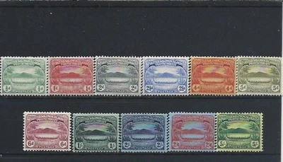 BRITISH SOLOMON ISLANDS 1908-11 SET OF ELEVEN MINT SG 8/17 CAT £225 - Image 1 of 2