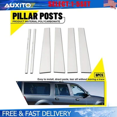 For 1997-17 Ford Expedition & Lincoln Navigator Chrome Pillar Posts 6-30X - Image 1 of 4