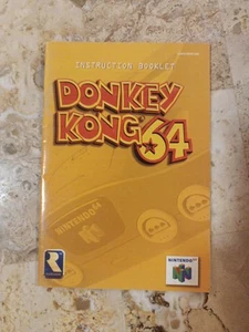Manual Instruction Book DONKEY KONG 64 ✨Nintendo 64 N64➡️ B2G1 DISCONT - Picture 1 of 4