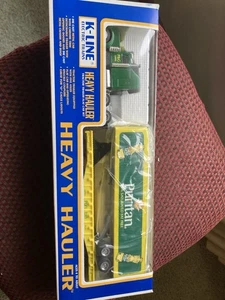 Remolque tractor puritano camión pesado K-LINE "O" Y "027" EN FLATCAR ERA 1990 - Imagen 1 de 4