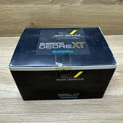 NEW Shimano XT FD-M735 Front Derailleur MTB 3x8s Top Pull 28.6mm High Clamp NOS - Image 1 of 4