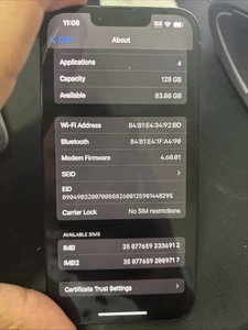 iphone 13 unlocked 128gb used - Photo 1 sur 3