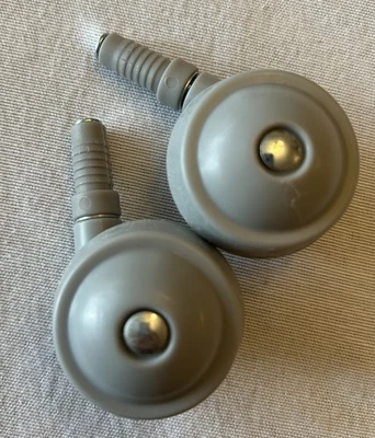 Juego de 2 arranques brillantes • Ruedas delanteras Baby Walker GRIS • Pieza de repuesto Foto 1 de 4