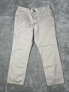 MOUNTAIN KHAKIS Slim Fit Pant Cotton Chino Mens 34X30 Beige Gusset Triple Stitch - Picture 1 of 13