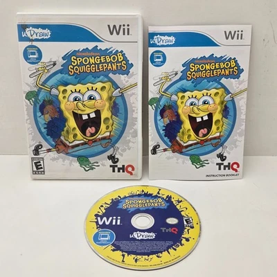 SpongeBob SquigglePants - uDraw (Nintendo Wii, 2011) Tested Complete - Image 1 of 4