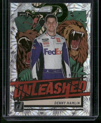 2023 Donruss #U6 Denny Hamlin Unleashed - Image 1 of 2