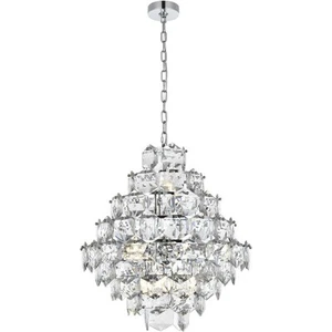 Elegant Lighting 1050G24C Adaline Chandelier Chrome - Picture 1 of 8