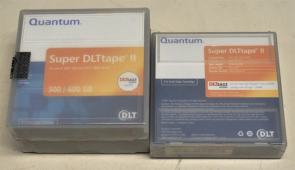 QUANTUM SUPER DLT TAPE II QUANTITY 4 SCHOOL SURPLUS - Image 1 of 1