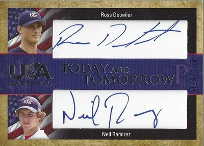 2006-07 USA BB Today Tomorrow Signature Blue Ross Detwiler Neil Ramirez Auto/150 - Image 1 of 2