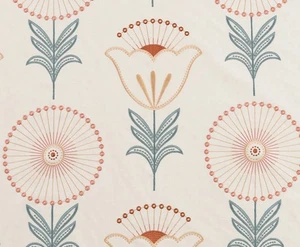 Fabric Fiorella Teal Length 155cm Width 140cm New Sewing Craft Curtains Cushion - Picture 1 of 1