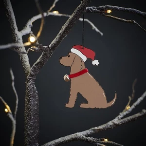 Sweet William Christmas Cocker Spaniel Decoration Chocolate Dog Ornament - Picture 1 of 12