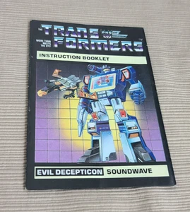 1985 G1 Transformers Soundwave Instruction Booklet - Bild 1 von 1