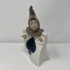 NAO Lladro Ace of Spades Playing Card Jester Joker Clown Figurine #1281 - Picture 1 of 8