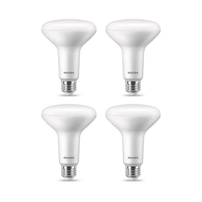 Philips 4 Pack Br30 Led Dimmable Bulbs Warm Glow 1400 Lumens Soft White Light - Image 1 of 4