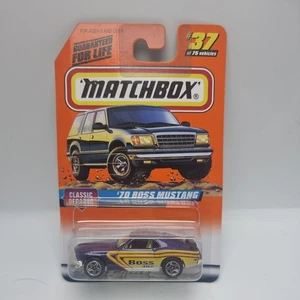 De colección 1997 Matchbox #37 '70 Boss Mustang - Ruedas Mattel - Décadas clásicas - Imagen 1 de 10
