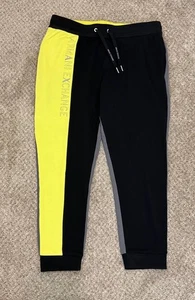 Armani Exchange Tricolor Pants black, Gray, yellow Men Size Large - Picture 1 of 11