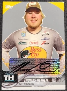 THOMAS HEINEN 2016 TOPPS AUTOGRAPH / BASSMASTER / BASS FISHERMAN / ANGLER - Picture 1 of 2