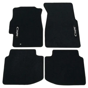 For 96-00 Honda Civic Black Nylon Floor Mat Car Carpets Front Rear 4PC w/ Coupe - Picture 1 of 3