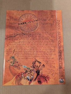Dark Sun Conspectus Map 1995 Dungeons & Dragons D and D Nice! - Picture 1 of 4