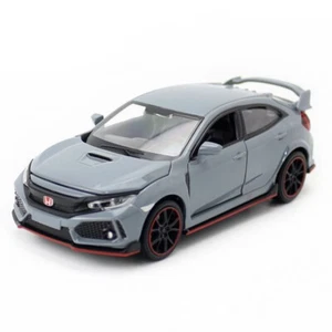 1:32 Honda Civic Type R Model Car Diecast Toy Cars Boys Toys for Kids Gifts Gray - Picture 1 of 10