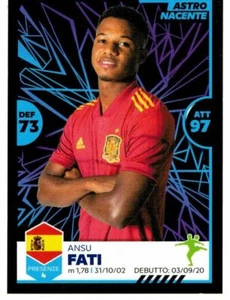 Calciatori Unique sticker N.47 Ansu Fati (Spain) Panini Italy 2021 Rookie - Picture 1 of 3