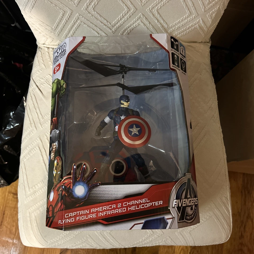 NEW Avengers Captain America • 2 Channel Flying Figure RC Helicopter • NIB - Image 1 of 1