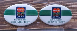 Mastercard Colonial 2002 Grounds Guest Badge LOT Nick Price Champion - Picture 1 of 5