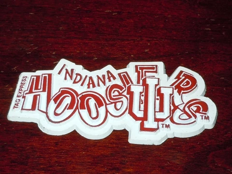 INDIANA HOOSIERS Vintage IU College NCAA RUBBER BIG 10 MAGNET Standings Board Cover