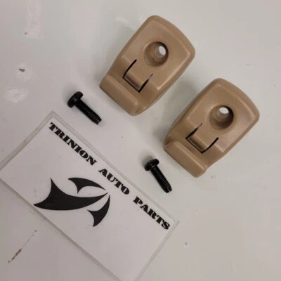 2003 - 2008 斯巴鲁森林遮阳夹棕褐色一对2件套带螺丝原始设备制造商 — 第 1/3 张图片