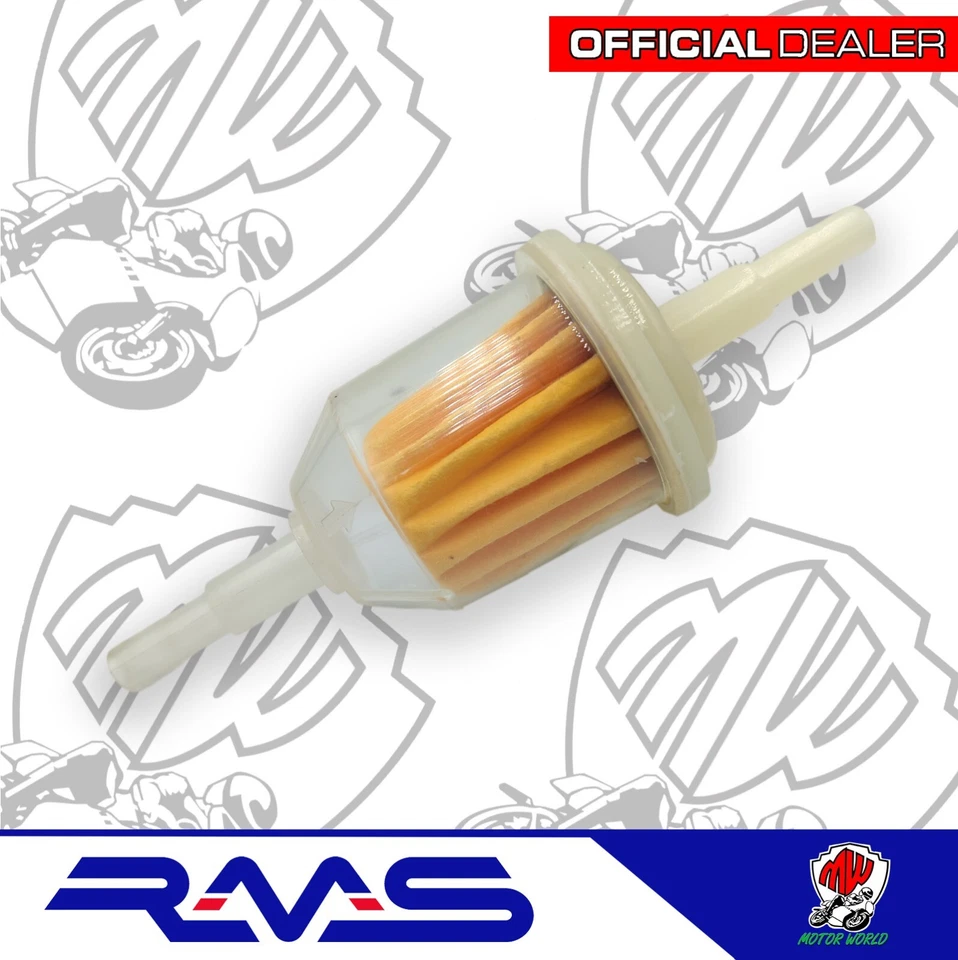 FILTRO BENZINA 6/8 MM PIAGGIO APE TM P 50 1985 1986 1987 1988 1989 - Immagine 1 di 1