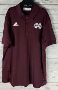 Adidas Mississippi State Bulldogs GE1760 Coaches Polo Shirt size Large - Picture 1 of 4
