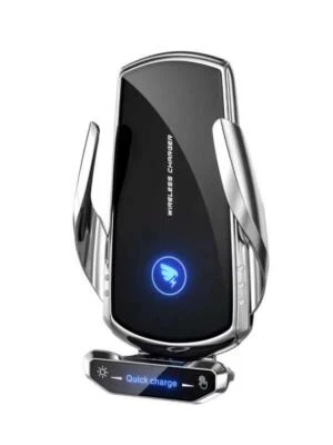 Wireless and Wire Smart Sensor Automatic clamping Car Phone Holder Charger - A18 - Image 1 of 4